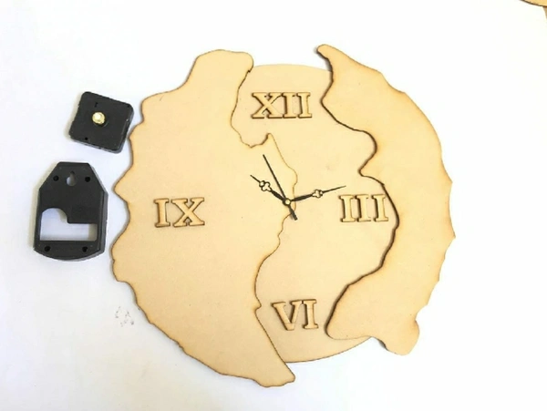 Geode Clock - 15" outer 12" lower base