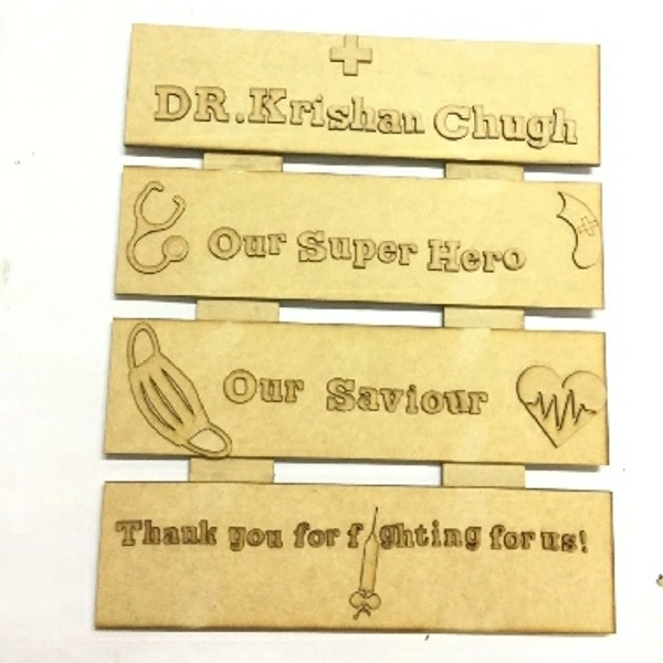 Doctor Thanksgiving Plank Nameboard 