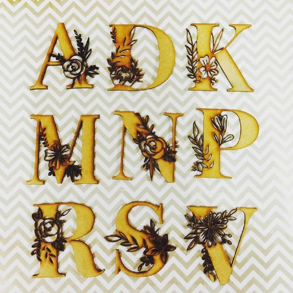 Designer Alphabet-1 Piece - 4", 2.5 mm