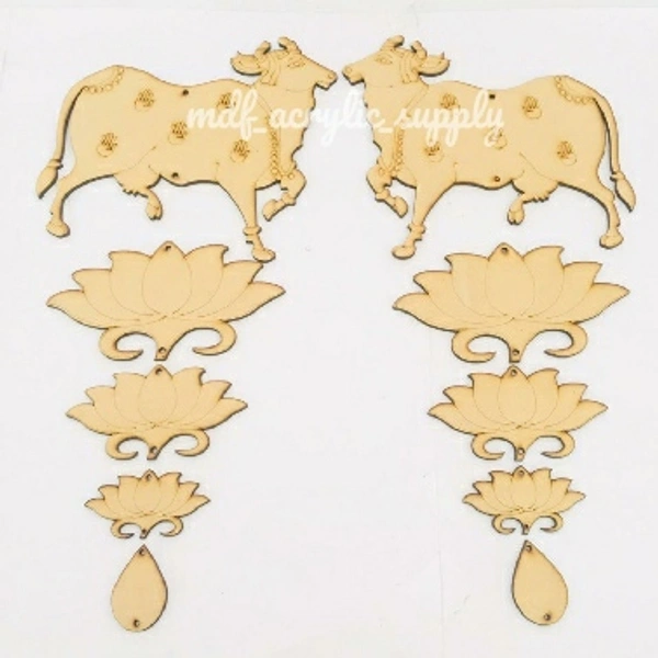 Pichwai Cow Set-Type-1 - 6 mm, 20*11" total