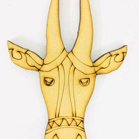 Cow Face  - 6mm, 10"