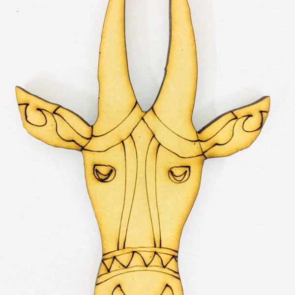 Cow Face  - 6mm, 10"