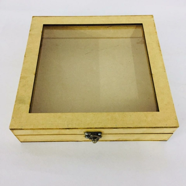 Shadow Box With Acrylic Lid ( Front ) - 15*15*2.5"