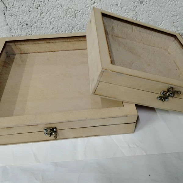 Shadow Box With Acrylic Lid ( Front ) - 15*15*2.5"