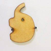 Set Of 3 Elephant - 4mm