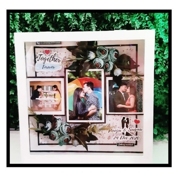 Shadow Box With Acrylic Lid ( Front ) - 15*15*2.5"