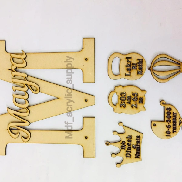 Monogram + Embellishments Signboard - 4 mm &2.5mm
