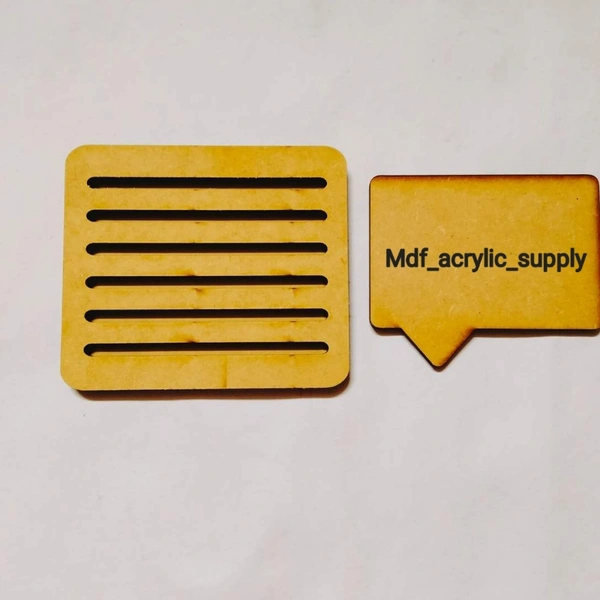 Message Icon Coaster Set - 4", 4mm