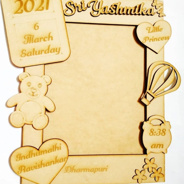 Kids Details Engaving Frame - 15*12" - border-2" wide