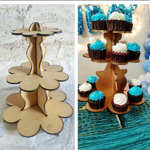 3 Layer Cupcakes Stand - 14" height