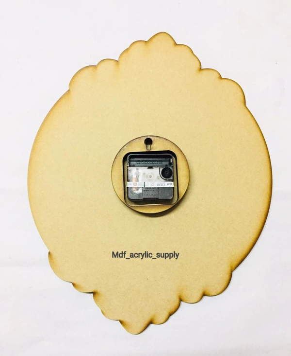 Two sided Design Clock - 18" height, 6 mm