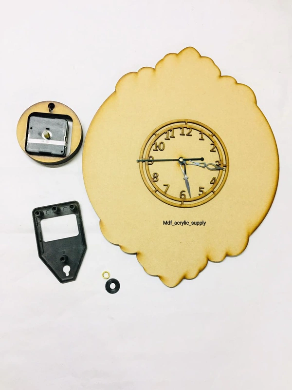 Two sided Design Clock - 18" height, 6 mm
