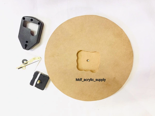 18mm Mdf Grooved Clock  - 12", 18 mm, Shape round