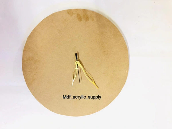 18mm Mdf Grooved Clock  - 15", 18mm , Round