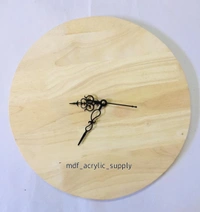 Rubber Wood Clock - 15", Round