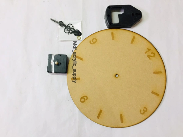 No. Engraved Clock With Machine - 12", 4mm