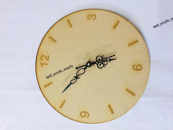 No. Engraved Clock With Machine - 15", 4mm