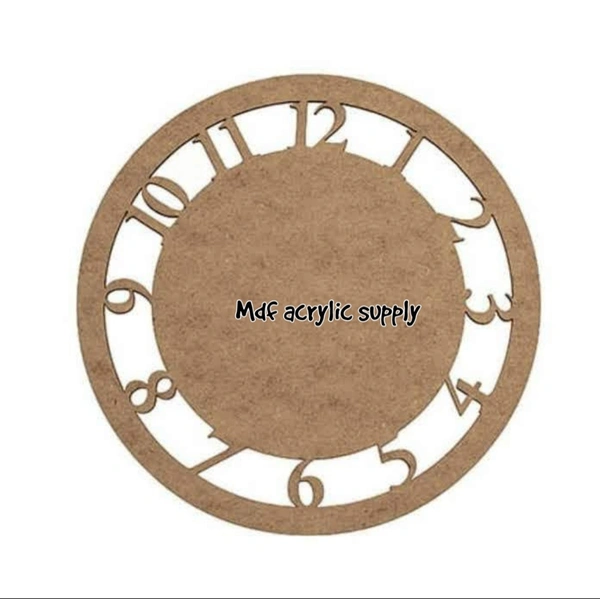 Number Cutting Clock - 12", 4mm