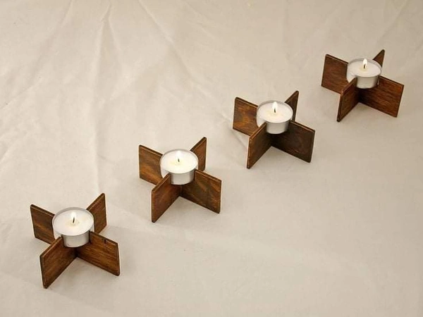 Tea Light Holder Set Of 10  - 3.5"