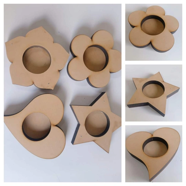 Tealight Holder- Set Of 4 Design - 4"