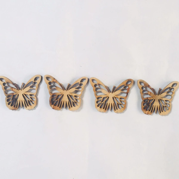 Designer Butterfly-4 Pc - 4"-2.5mm
