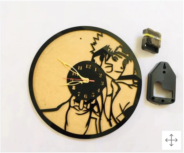 Naruto Wall Clock ( Acrylic+ Mdf) - 12"
