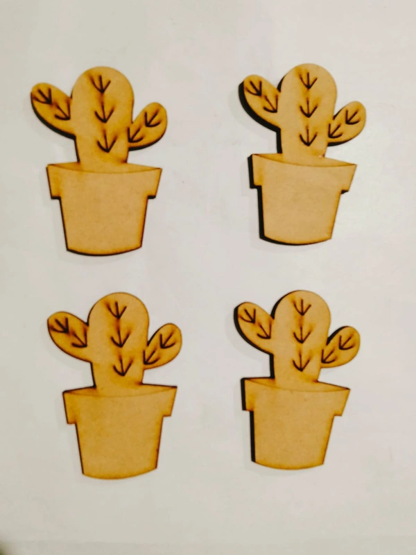 Cactus - 4", Without Magnets, 4pc