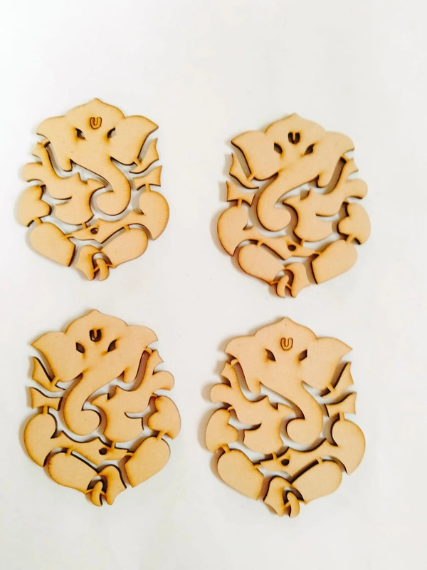 Ganesha- - 4", 2.5mm, Without Magnet-4 Pc