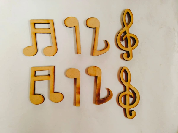 Music Notes-8 Pc - 2.5-3" Apprx
