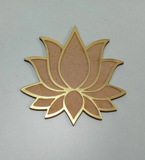 Mdf+Acrylic Lotus - 6pc