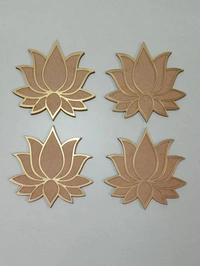 Mdf+Acrylic Lotus - 6pc