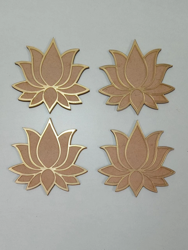 Mdf+Acrylic Lotus - 6pc