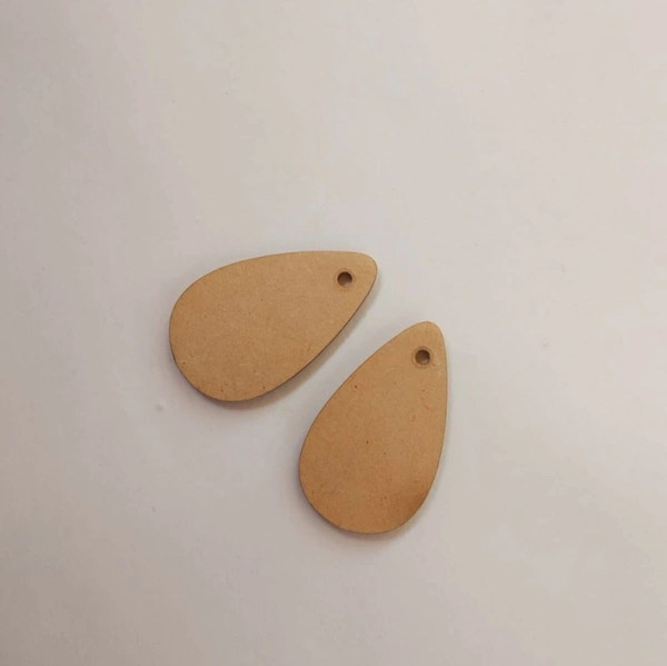 Teardrop Plain Earrings  - 1.5"-2.5mm