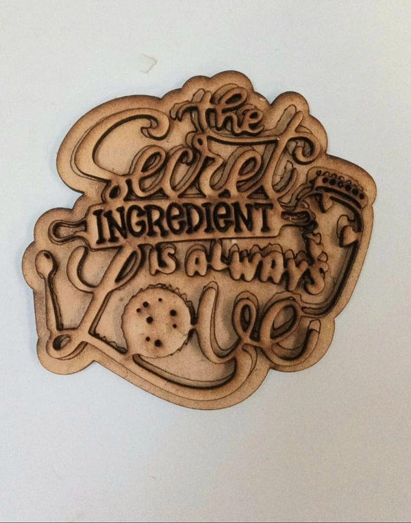 The Secret Ingredient Is Always Love Fridge Magnet  - 3.5-4"