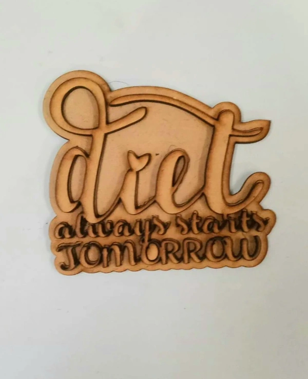 Diet Always Starts Tomorrow Fridge Magnet 
