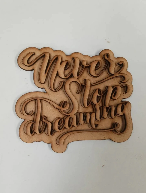 Never Stop Dreaming Fridge Magnet  - 3.5-4"