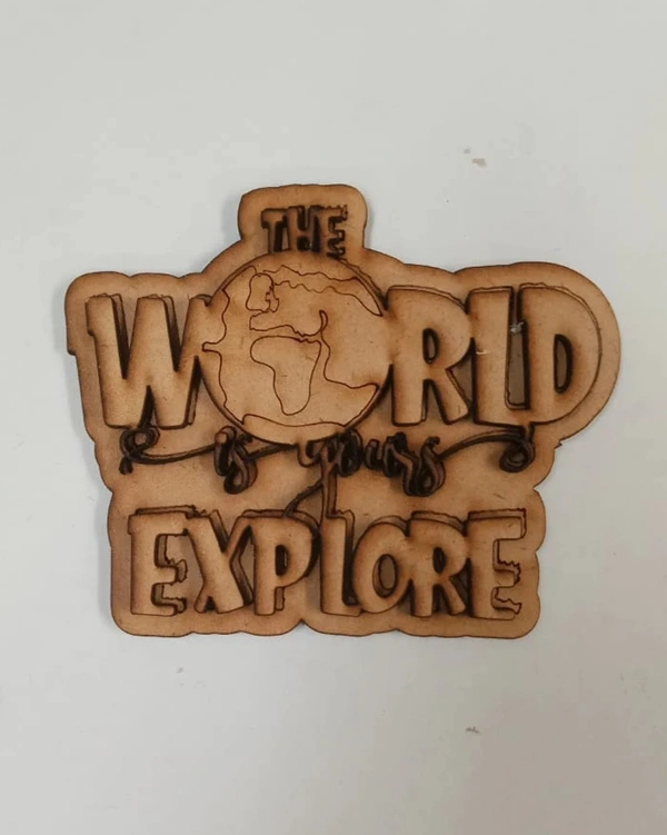 The World Is Yours EXPLORE Fridge Magnet  - 3.5-4"
