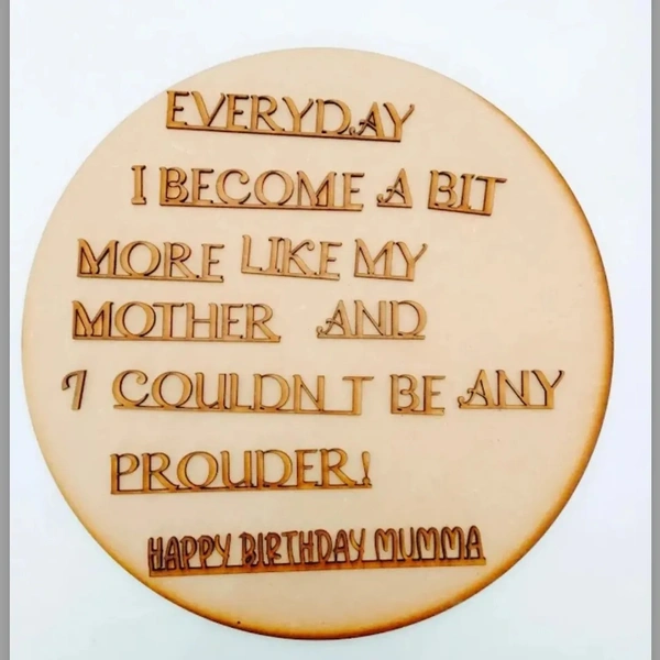 Mother Birthday - 12"-6+2.5mm