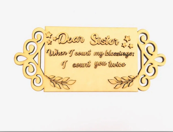 Sister Quote - 12"-6+2.5 Mm