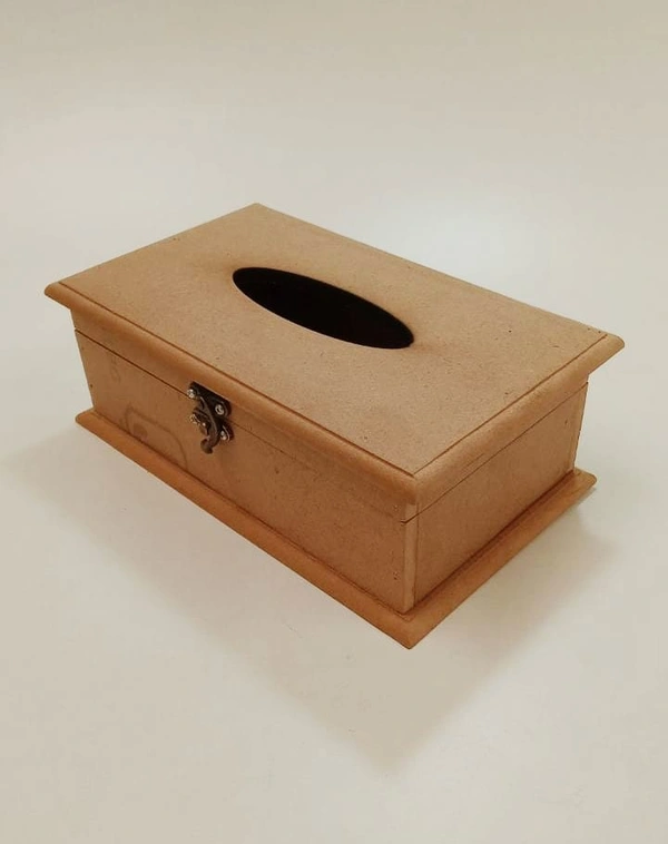 Tissue Box With Grooved Borders - 10/6/3.5"