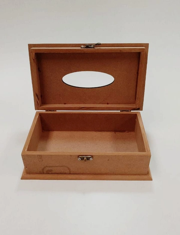 Tissue Box With Grooved Borders - 10/6/3.5"