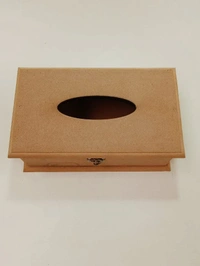 Tissue Box With Grooved Borders - 10/6/3.5"