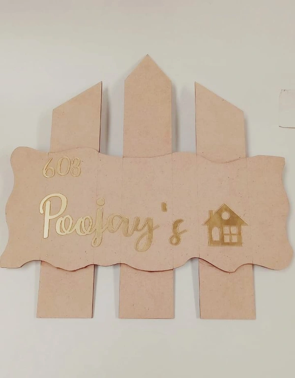 Nameboard Set - 15" With Mdf Name- Embellishment