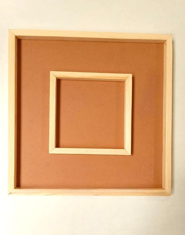 Pinewood Varmala Preservation With Photo Frame  - 15*12*1", Mdf Base