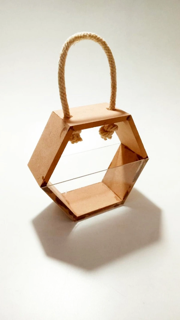 Hexagon Hamper Tray/ Basket  - 6/6/2.5"