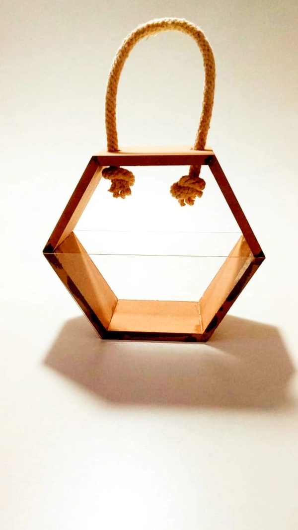 Hexagon Hamper Tray/ Basket  - 6/6/2.5"
