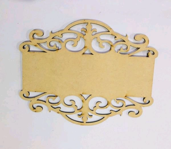 Designer Nameplate  - Only Base, 12/9", 6mm