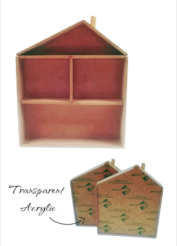 Doll House With Acrylic Lid - 15*13"