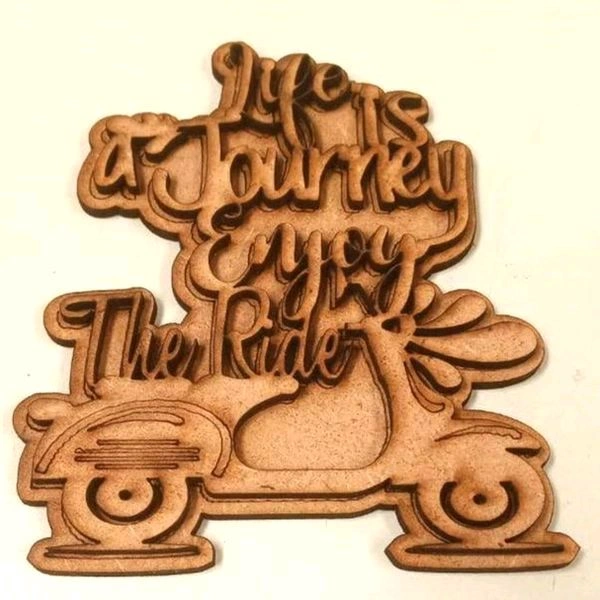 Life Is A Journey Enjoy The Ride Fridge Magnet  - 3.5-4"
