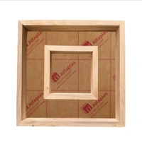 Pinewood Varmala Preservation With Photo Frame  - 10/10/1", Mdf Base